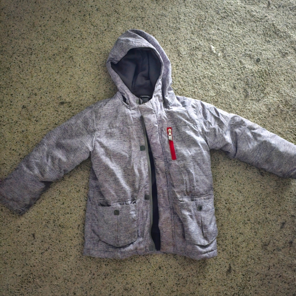 Wonder Nation 5T kids winter coat grey